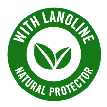 With natural protective LANOLINE: Maximum hydration